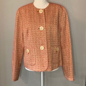 J. Jill Tweed Blazer Vintage Look Versatile